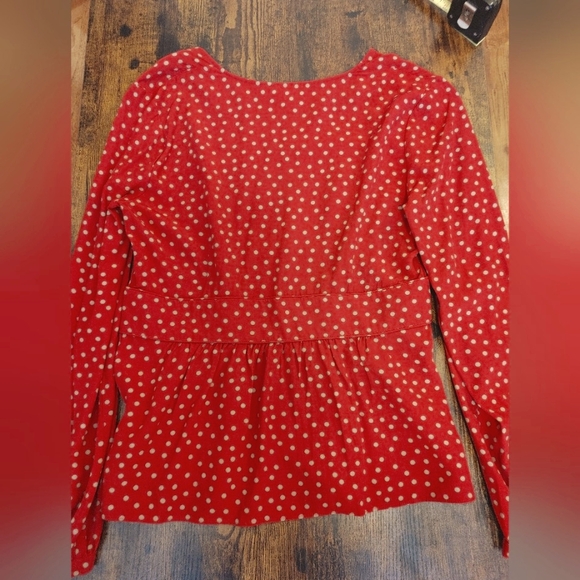 Boden polka dot gathered top Size 10 - Picture 4 of 10